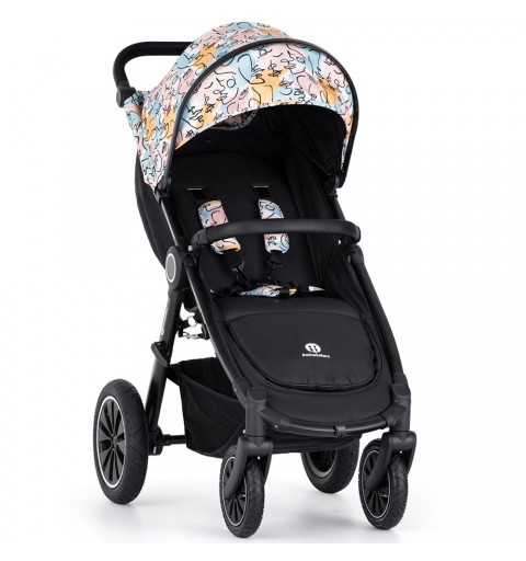 Petite&Mars Street2 Air Black - wózek spacerowy do 22kg | Faces